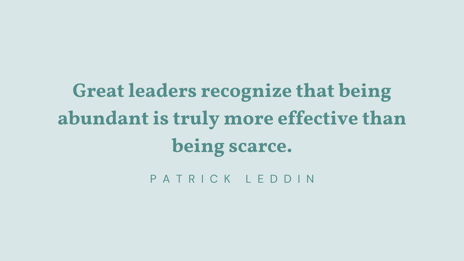 8 Ways to Practice Abundant Leadership
